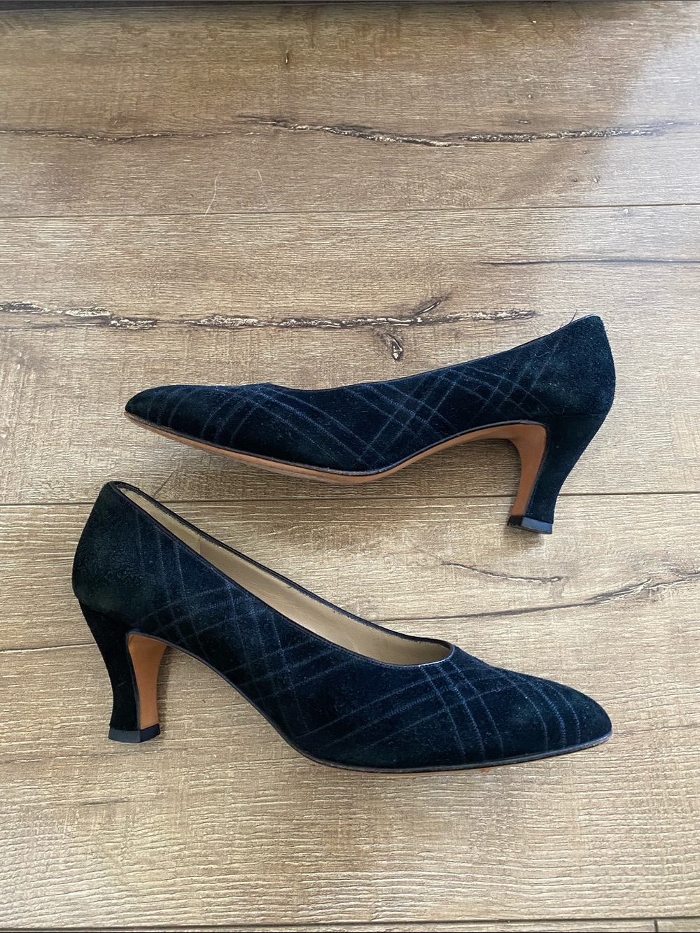 Vintage Salvatore Ferragamo Suede Heels